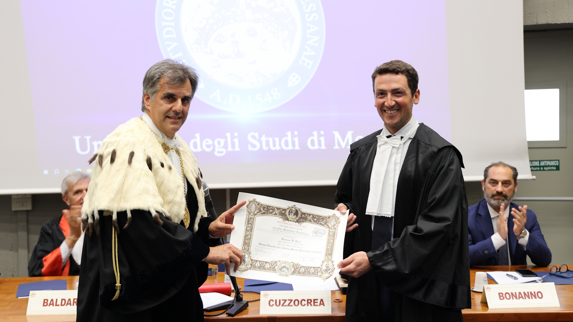 Conferimento Laurea Magistrale Honoris Causa In “Scienze E Tecniche ...