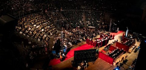 Cerimonia di consegna dei Diplomi al Teatro Greco di Taormina