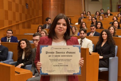 Premio "America Giovani per il talento universitario" alla dott.ssa Agnese Bottari