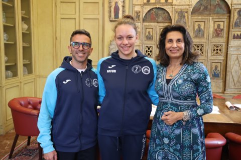 La Rettrice incontra l'atleta plurimedagliata Emma Arcudi 